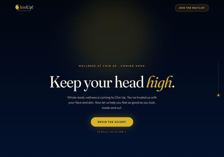 Chin Up Aesthetics — Waitlist that routes each lead to the right clinic and texts back on its own.